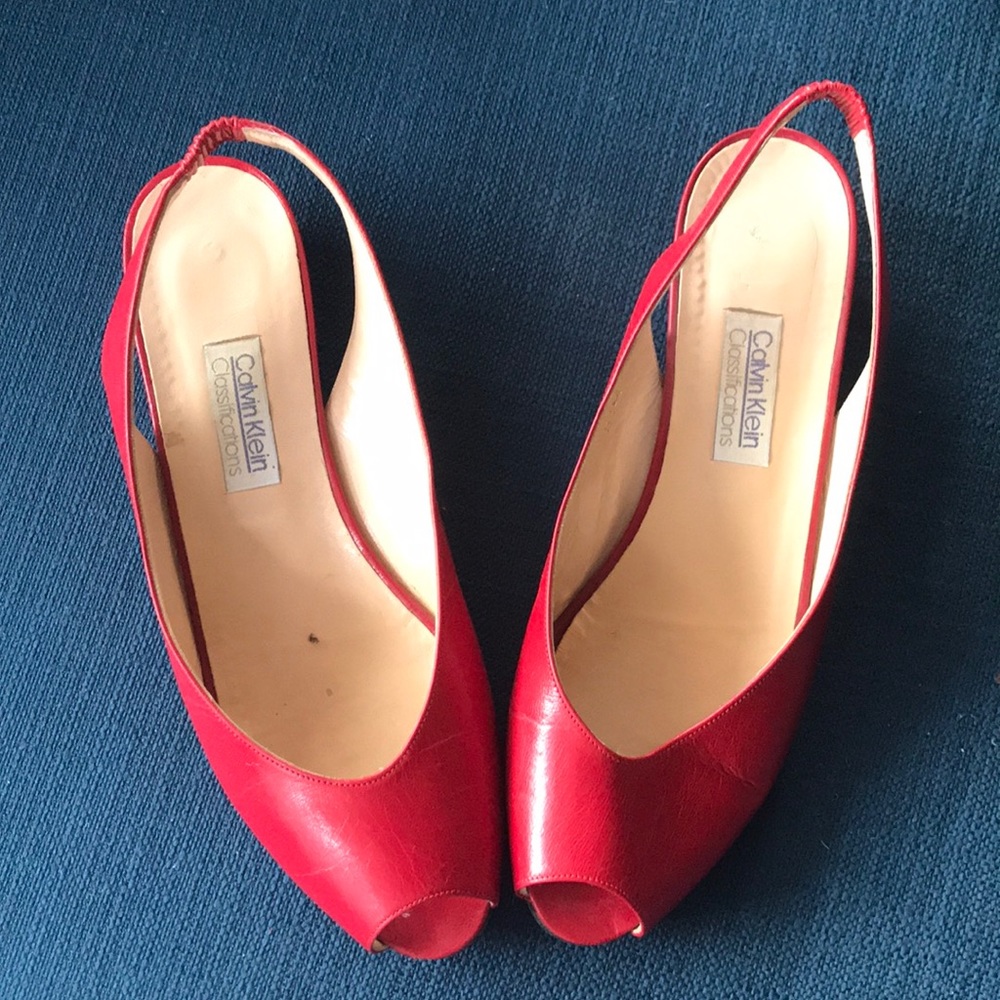 Sling back flats